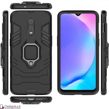 Sustiprintas dėklas 4in1 - juodas (Oneplus 6T/7)